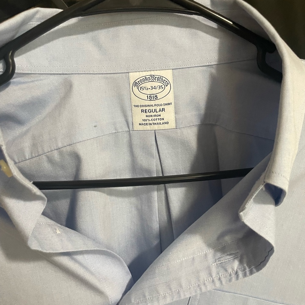 Brooks brothers blue dress shirt